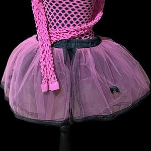 Black & Pink Tulle Skirt